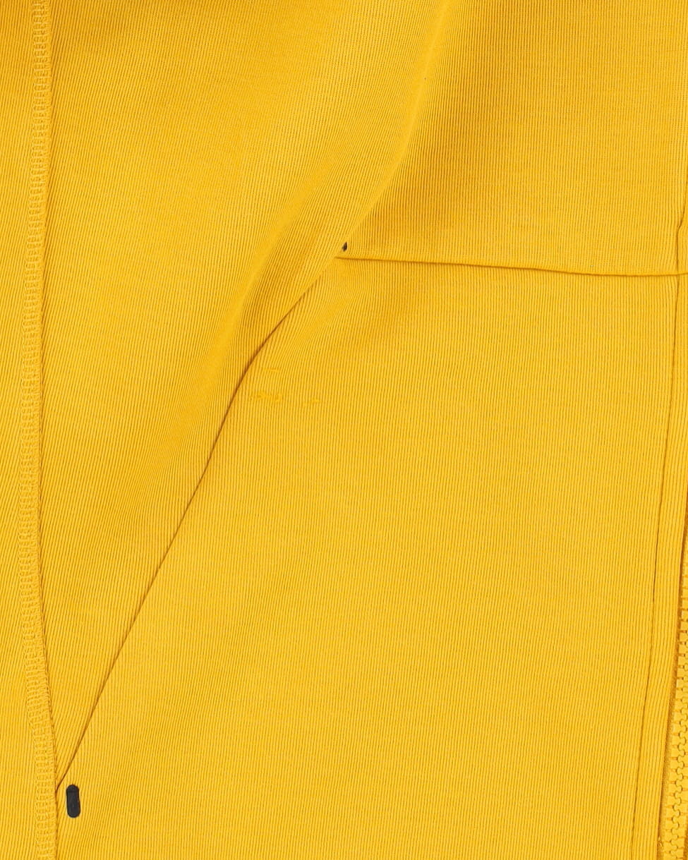 Nike Yellow Full Zip Hooded Track / Tech Jacket - S