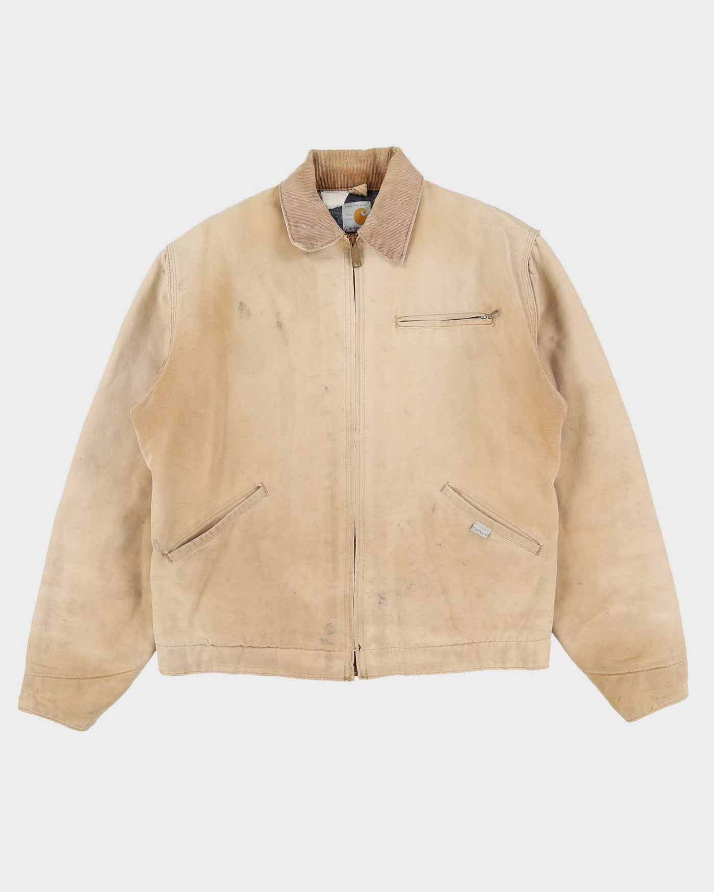1989 100 Year Anniversary Carhartt Beige Workwear Jacket - M