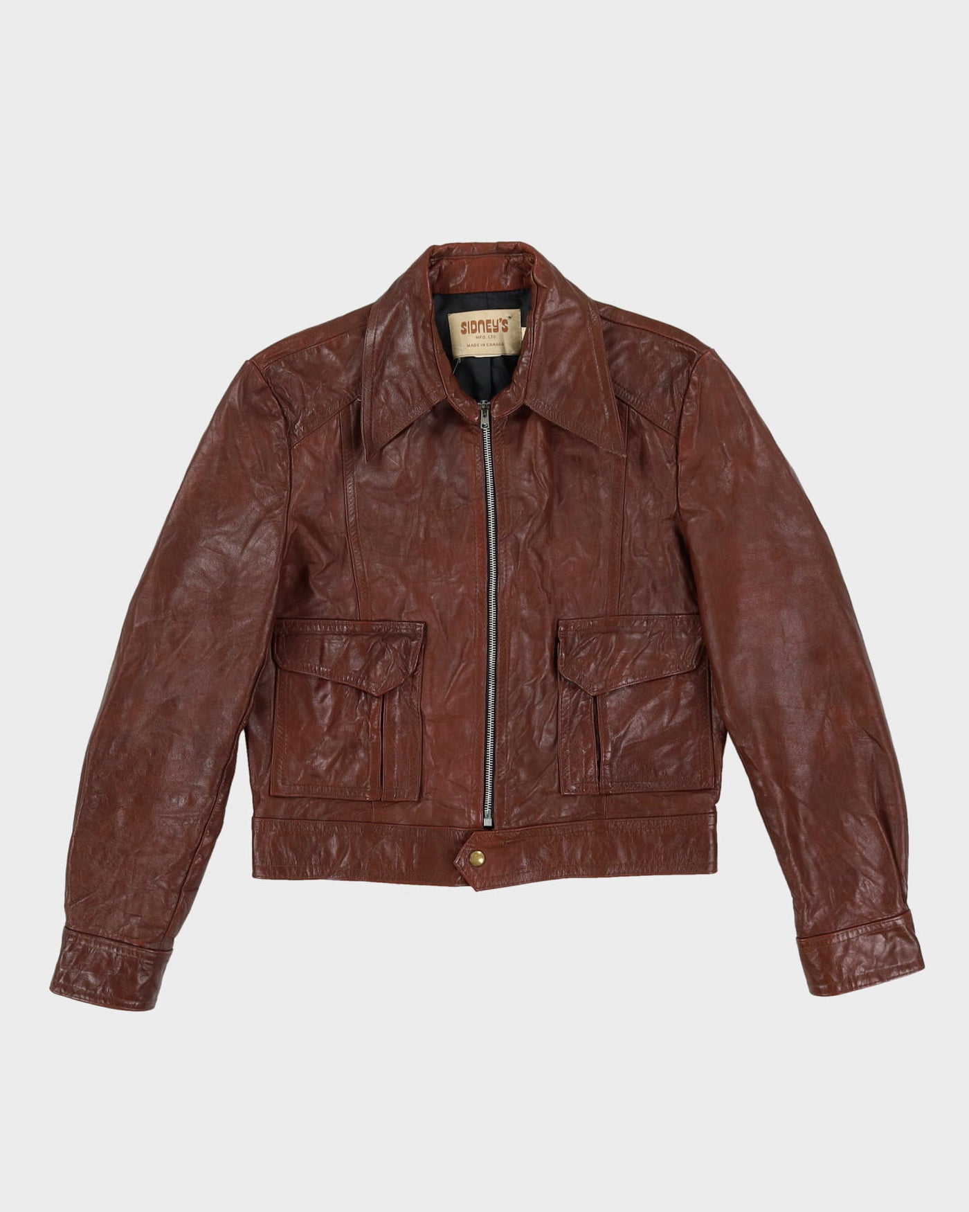 70s Sidney's Brown Leather Jacket - M / L