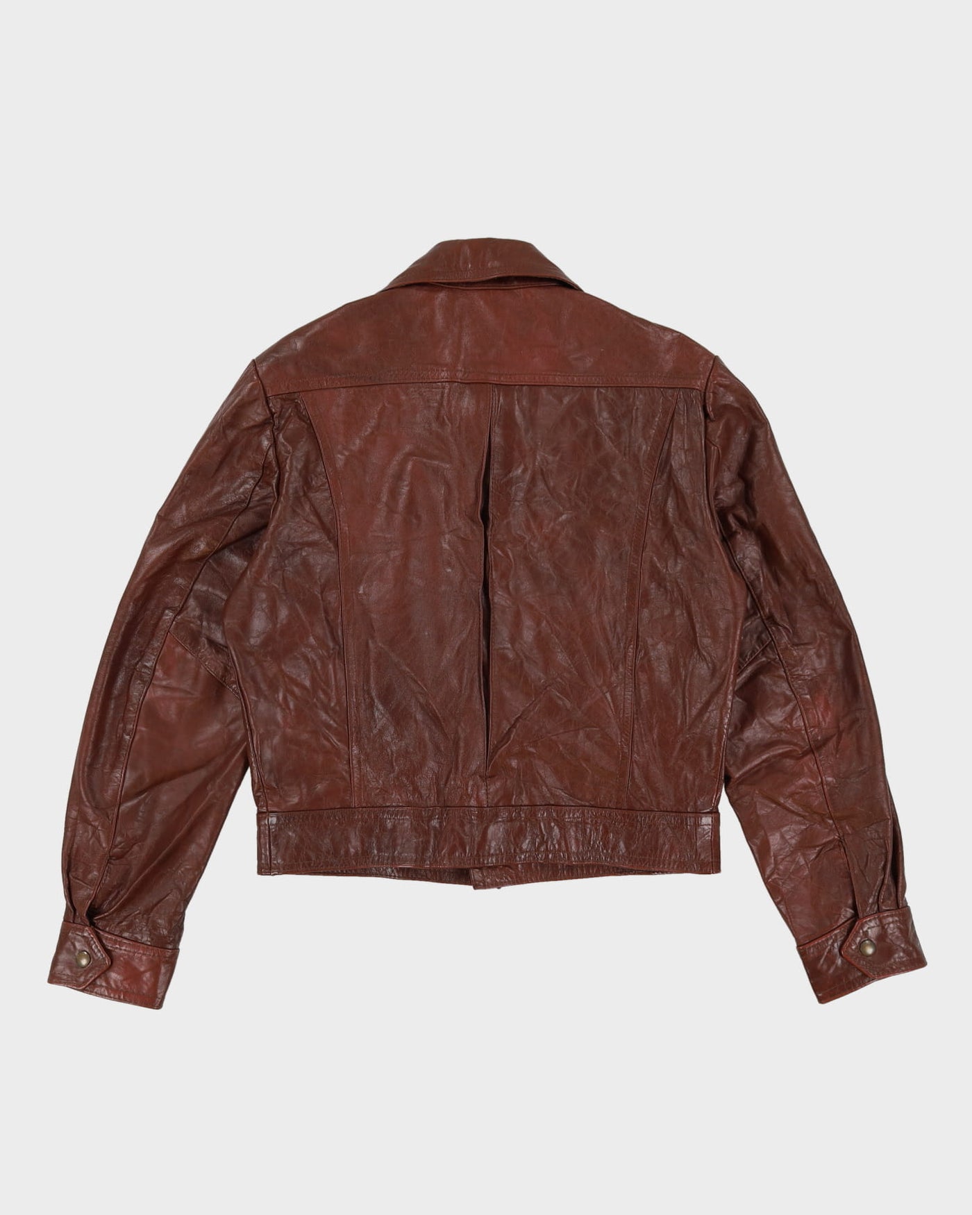70s Sidney's Brown Leather Jacket - M / L