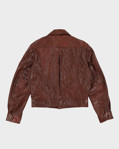 70s Sidney's Brown Leather Jacket - M / L