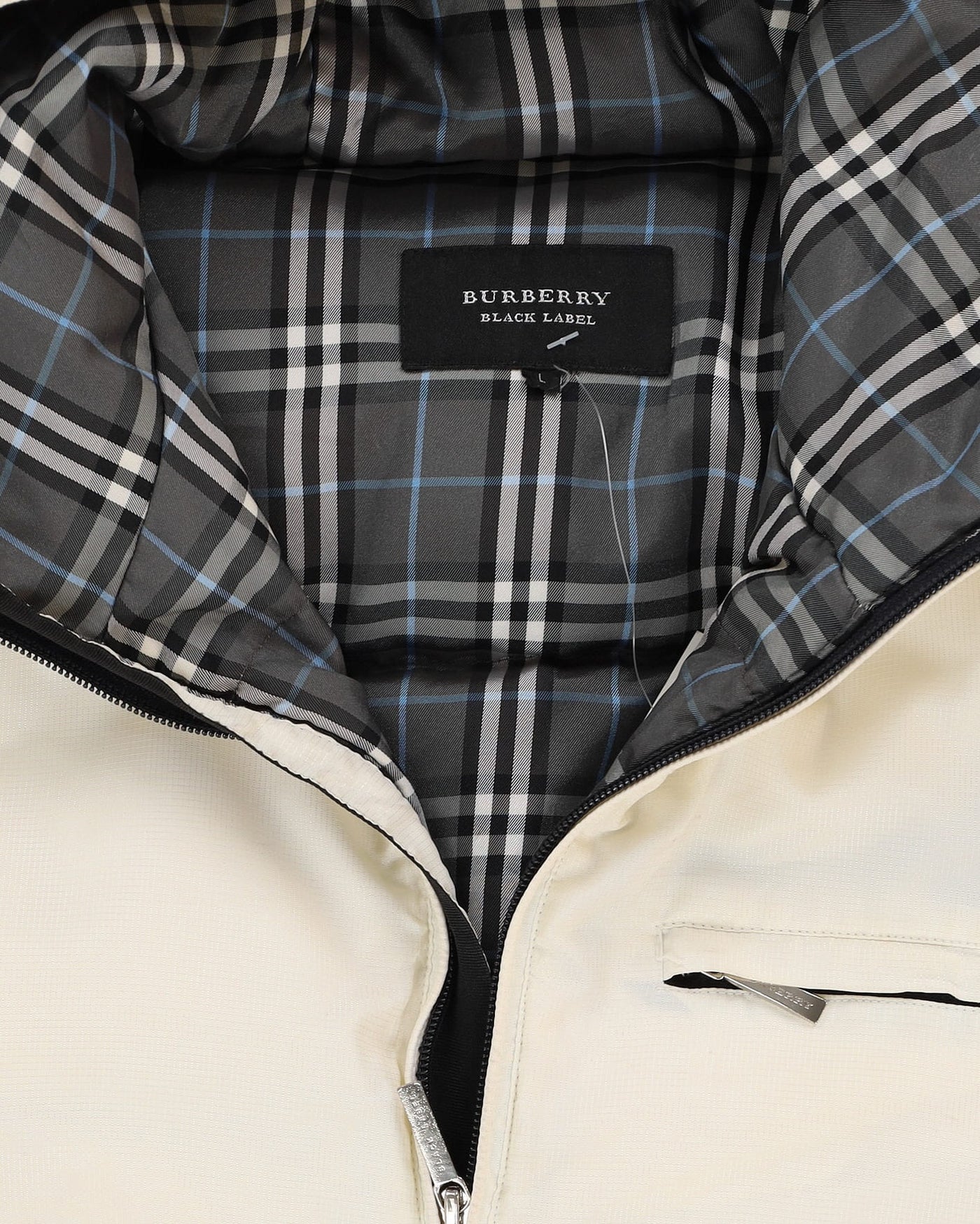 Burberry Black Label White Puffer Jacket - L