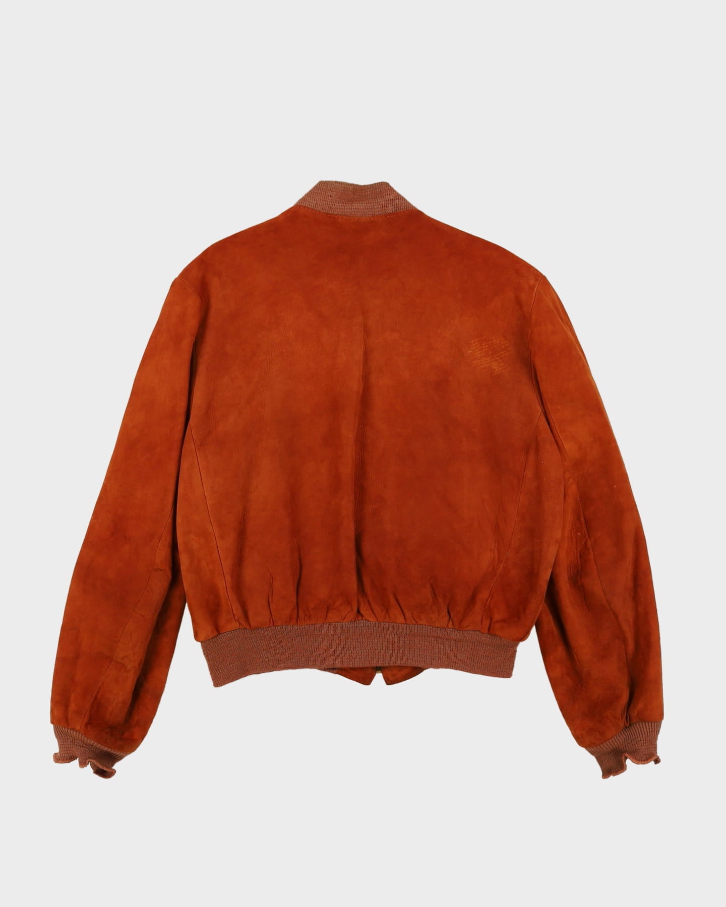 70s Penney's Brown Suede Bomber Jacket - M