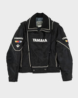 80s Yamaha Black Biker Jacket - M