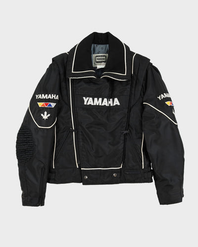 80s Yamaha Black Biker Jacket - M