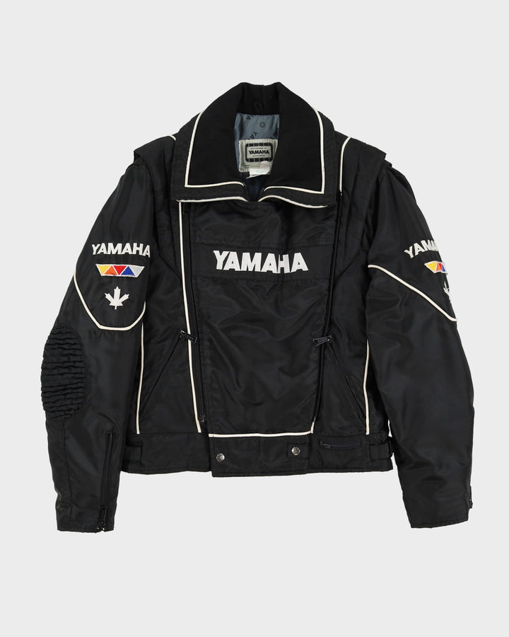 80s Yamaha Black Biker Jacket - M