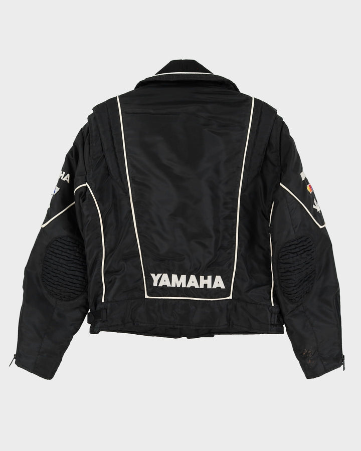 80s Yamaha Black Biker Jacket - M