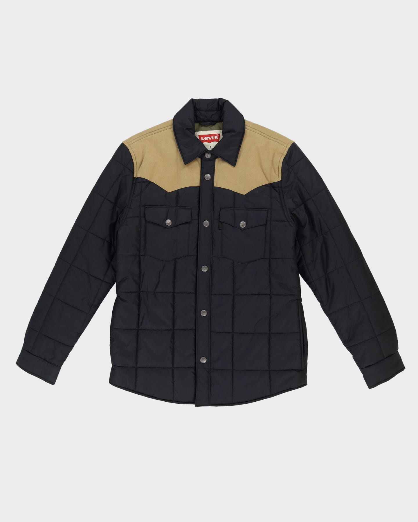 Levi's Black / Beige Western Style Padded Jacket - M