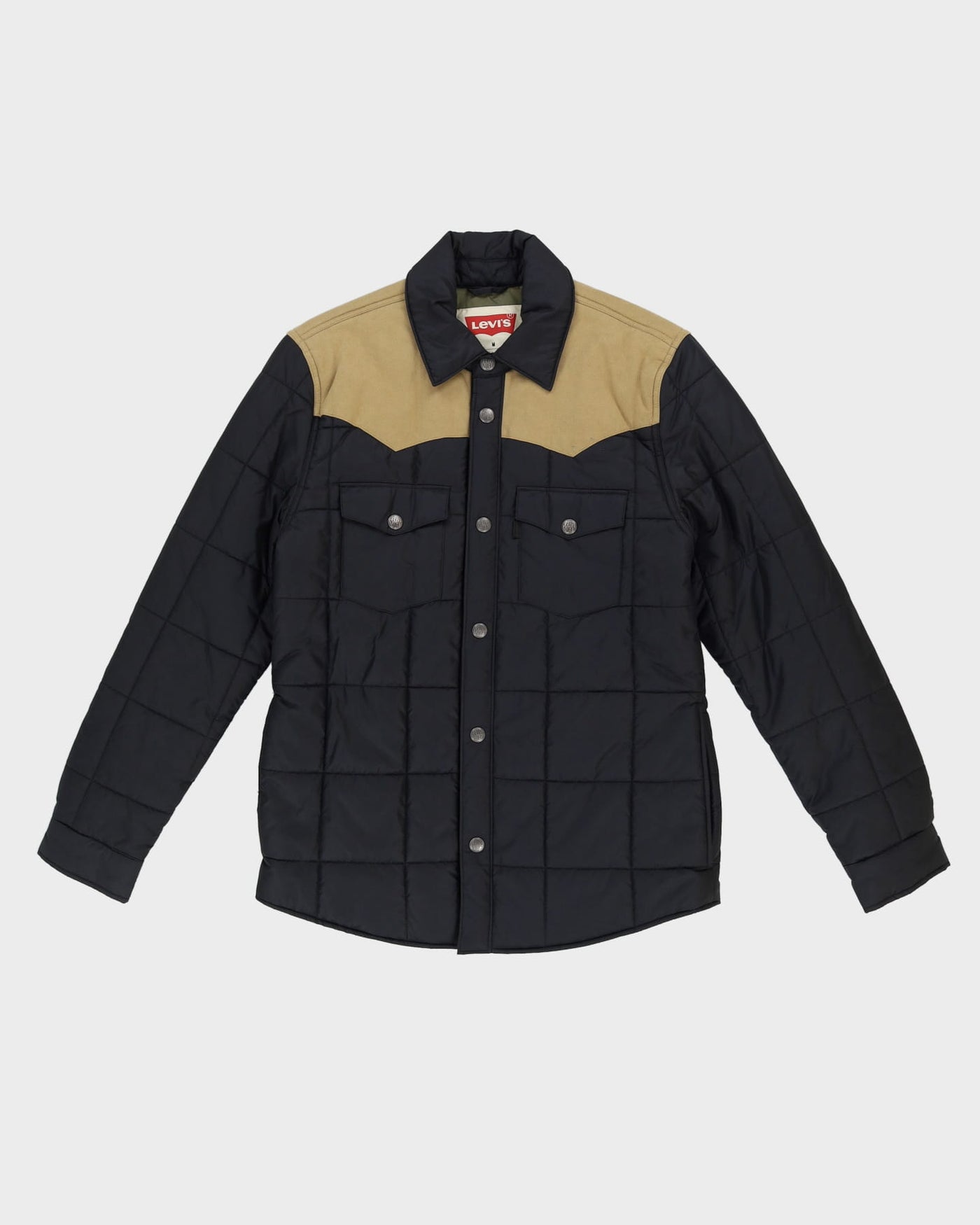 Levi's Black / Beige Western Style Padded Jacket - M