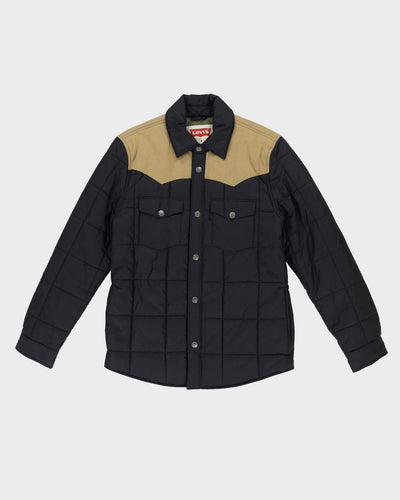 Levi's Black / Beige Western Style Padded Jacket - M
