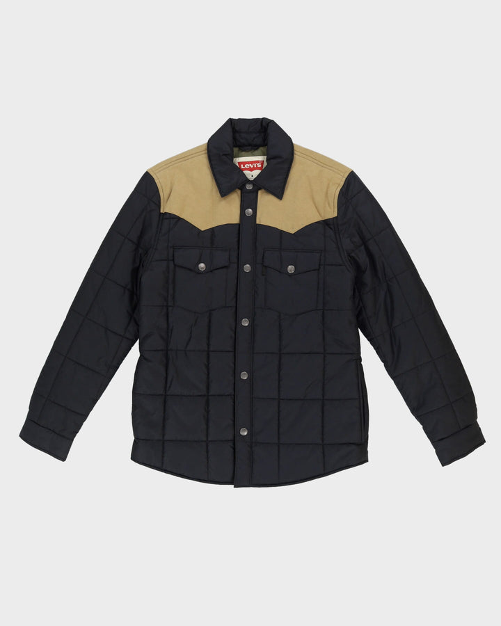 Levi's Black / Beige Western Style Padded Jacket - M