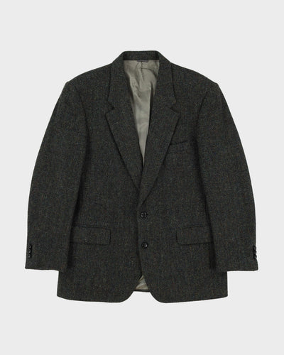 Vintage Harris Tweed Green Wool Blazer Jacket - S