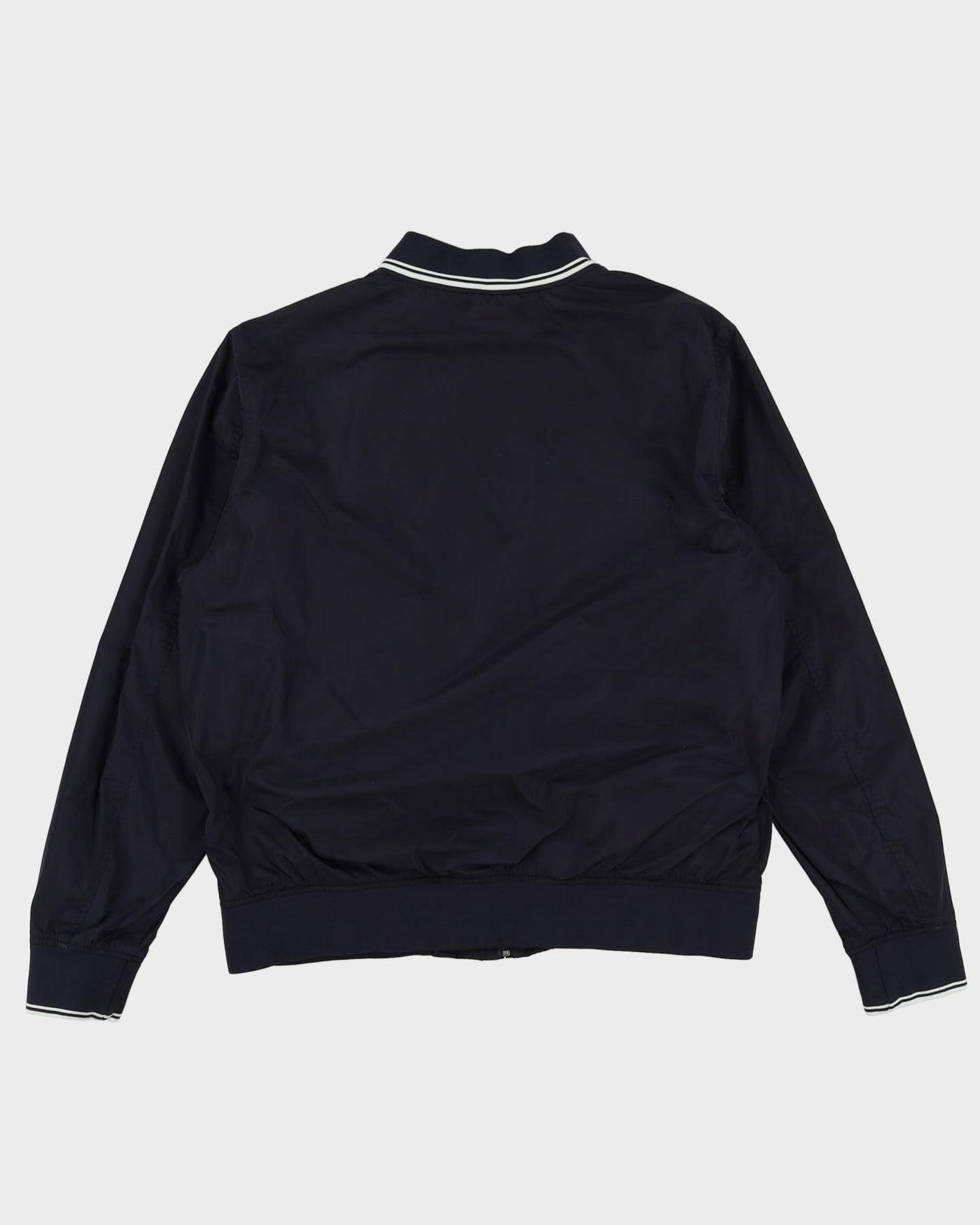 00s Fred Perry Navy Bomber Jacket - XL