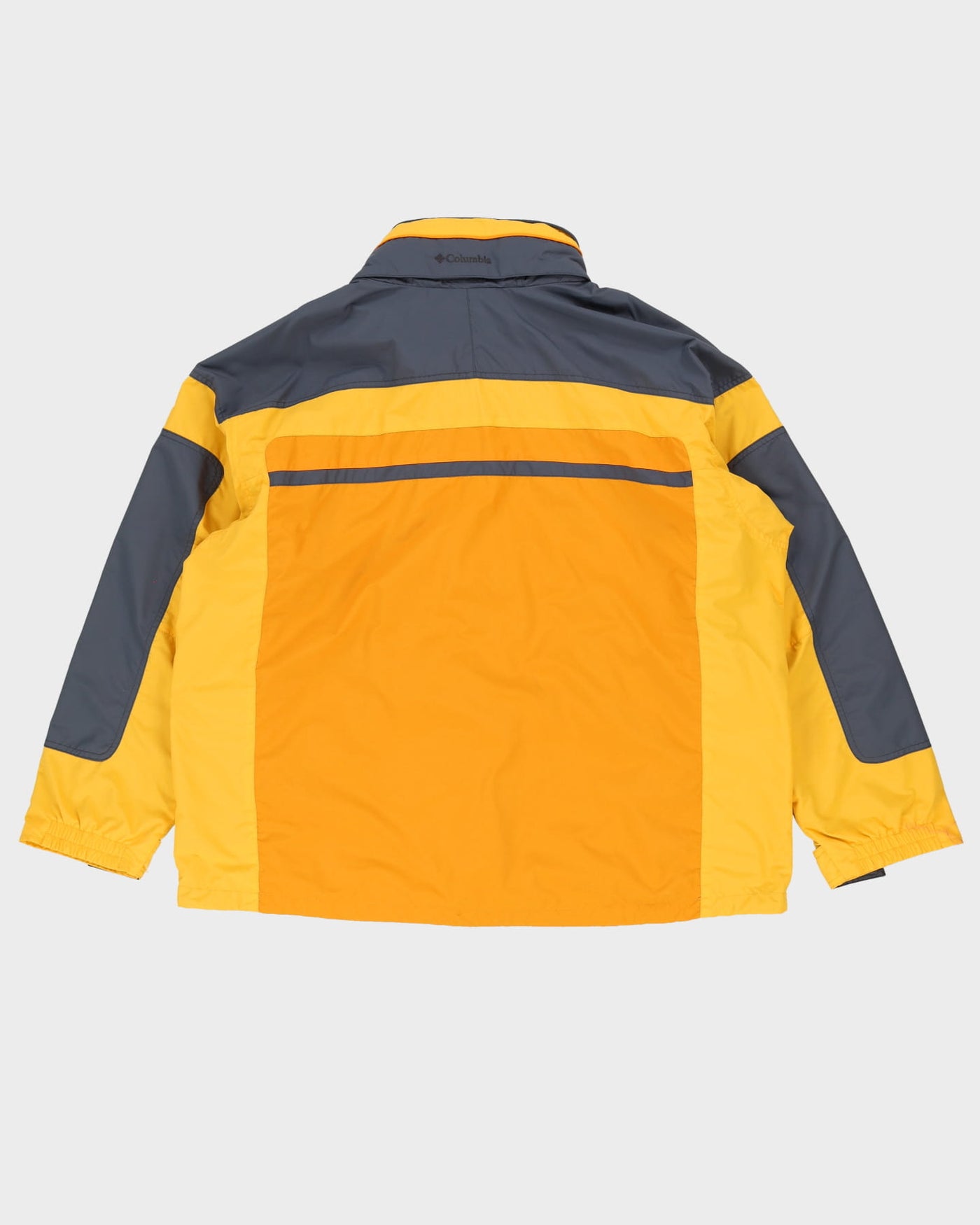 00s Columbia Yellow / Grey Hooded Anorak Jacket - XXL