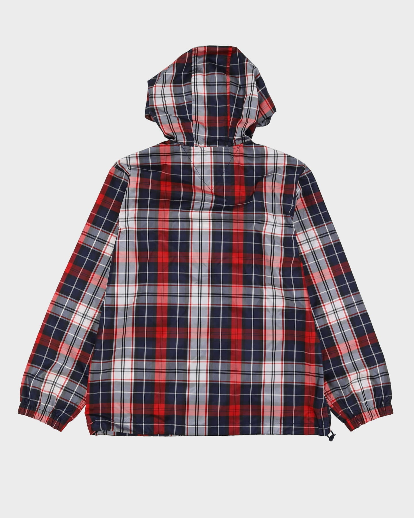 Tommy Hilfiger Red / Navy Check Patterned Anorak Jacket - M
