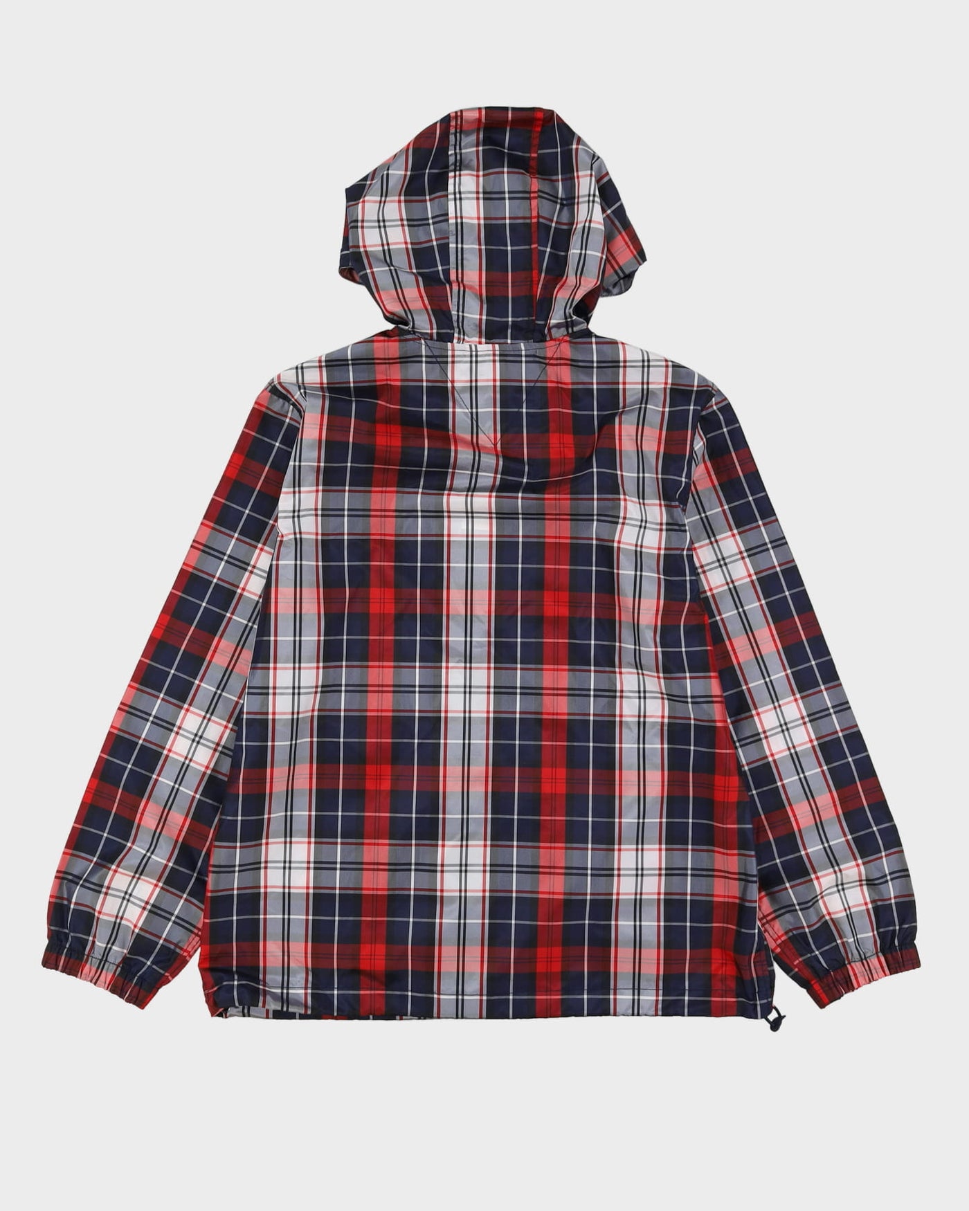 Tommy Hilfiger Red / Navy Check Patterned Anorak Jacket - M
