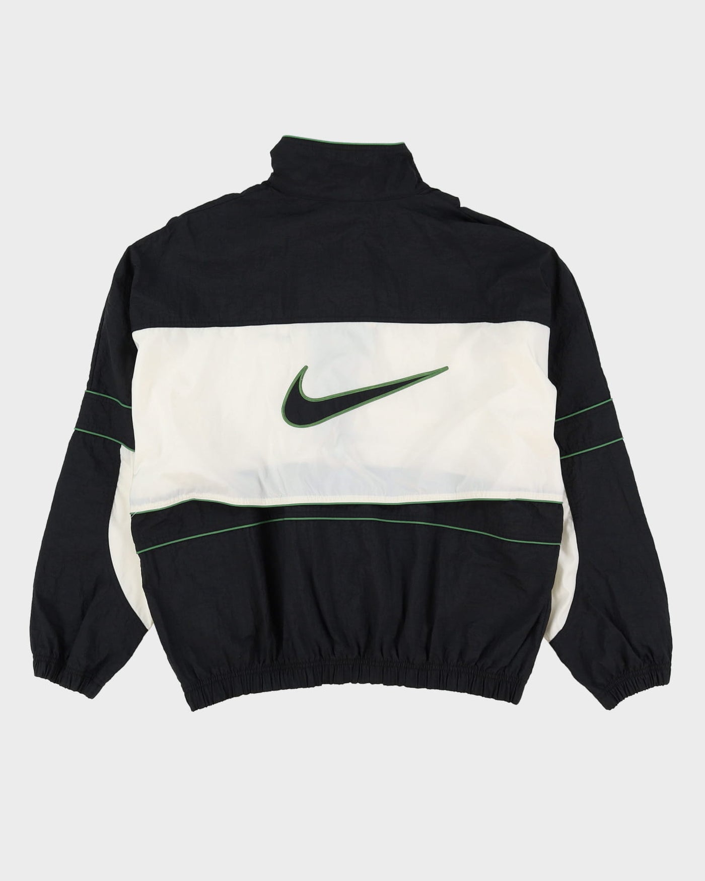 90s Nike Windbreaker Black / White Jacket - L