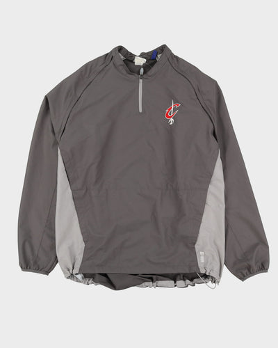 00s Cleveland Cavaliers Grey Pullover Windbreaker Jacket - XXL