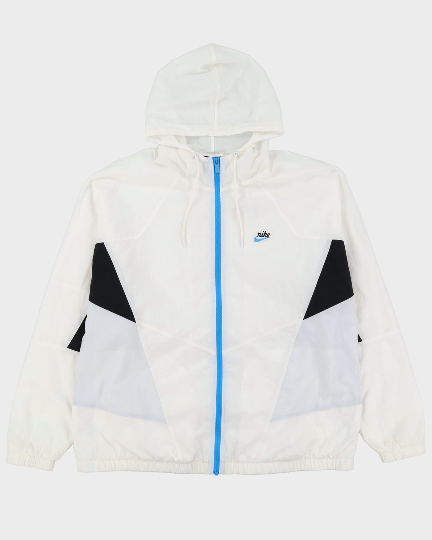 Nike White Full Zip Anorak Jacket - L