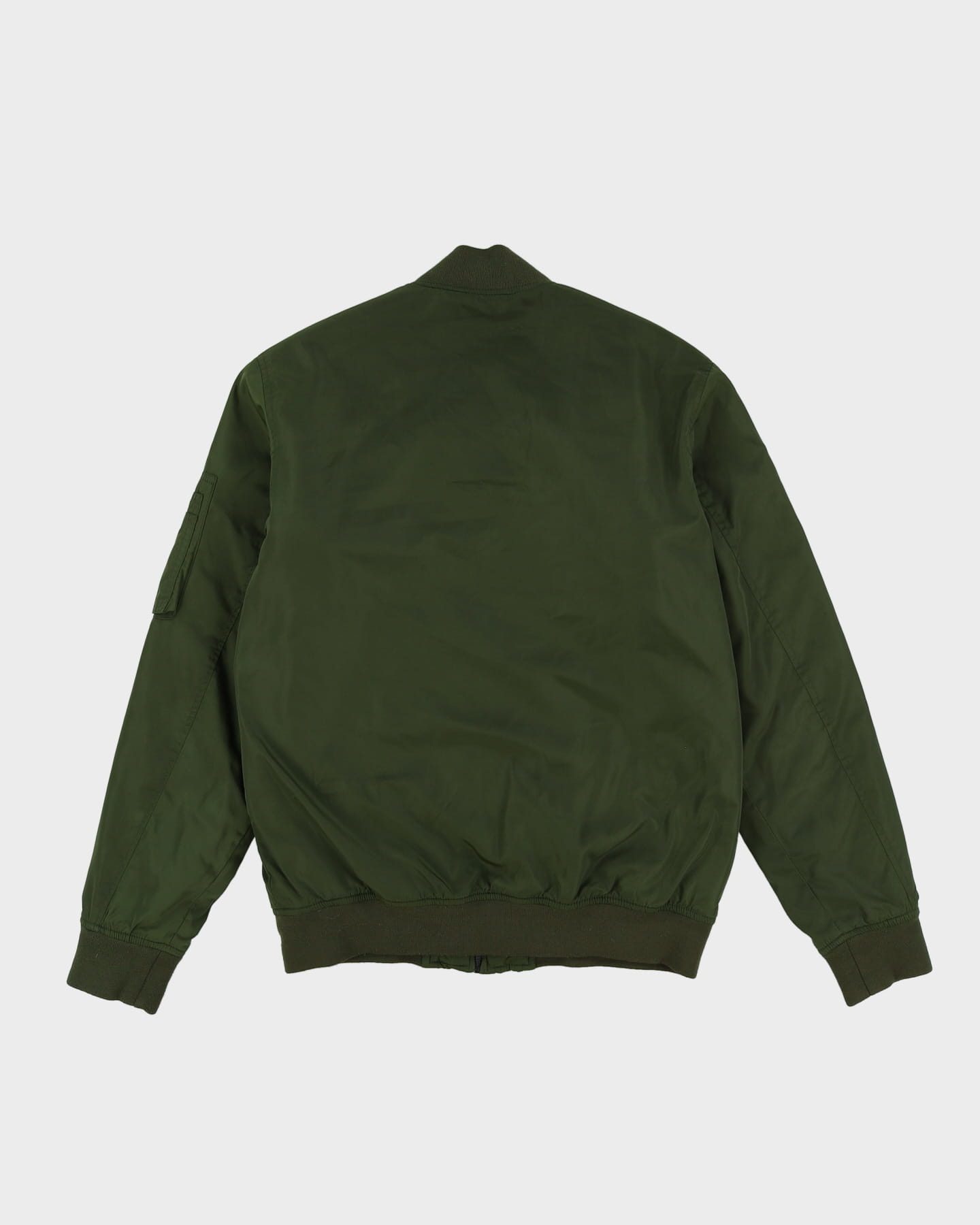 Obey Green Satin Bomber Jacket Jacket - S