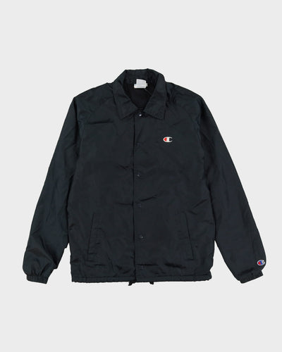 Champion Black Satin Coach Jacket - S