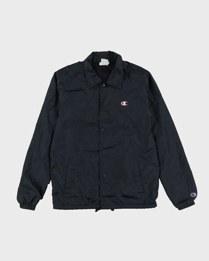 Champion Black Satin Coach Jacket - S