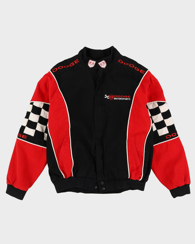 90s Dodge Motorsports Red / Black Racing Jacket - M