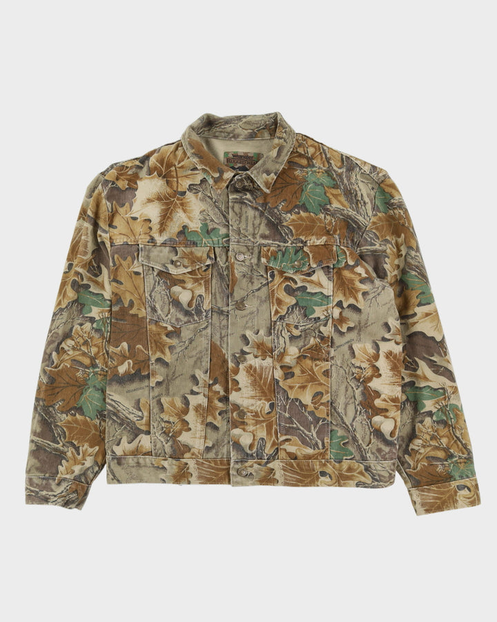 90s Wrangler Camouflage Denim Hunting Style Jacket - XXL