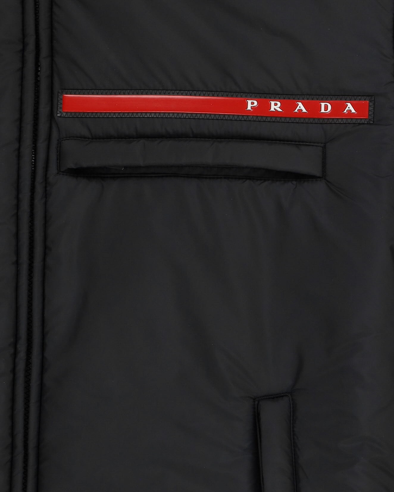 Prada Black Hooded Puffer Jacket - XS