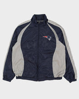 NFL New England Patriots Navy / Grey Windbreaker Jacket - XL