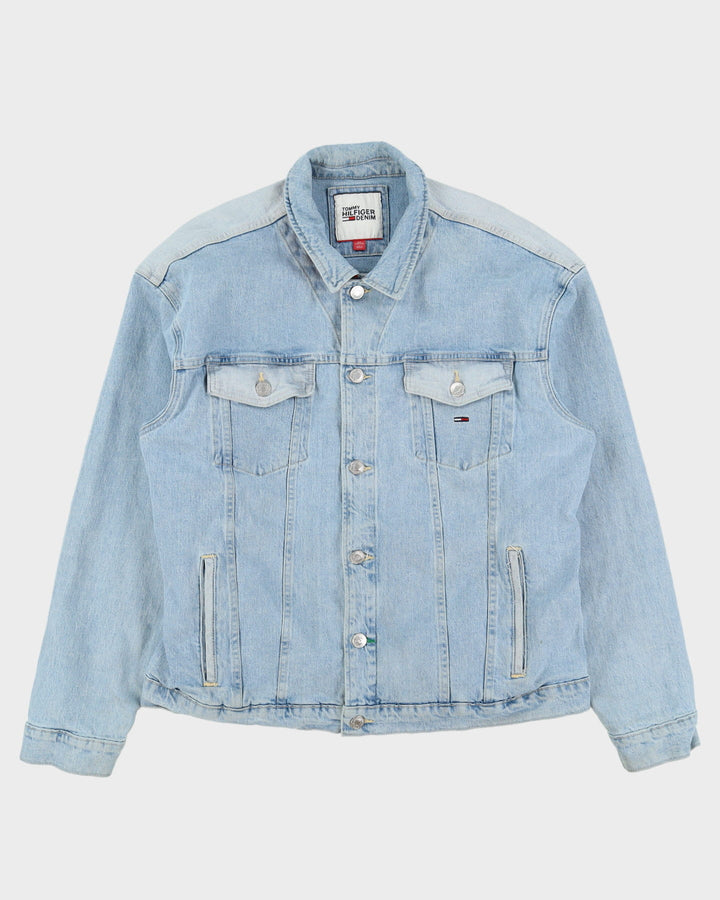 Tommy Hilfiger Embroidered Logo Blue Denim Jacket - XXL