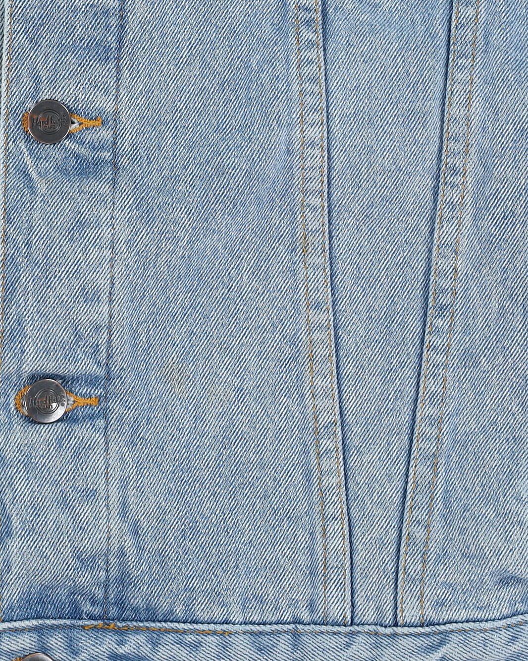 Vintage 90s Hard Rock Cafe Save The Planet Embroidered Logo Blue Denim Jacket - L