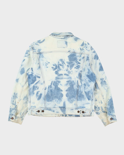 Vintage 80s Levi's Bleached Blue / White Denim Jacket - M
