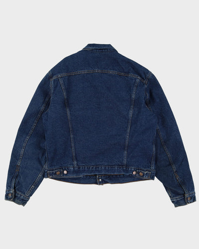 Vintage 80s Levi's Blanket Lined Blue Denim Jacket - L