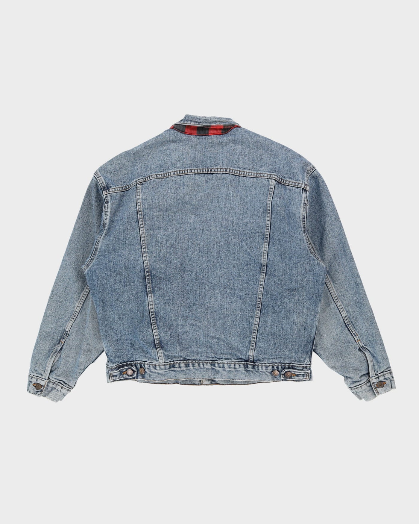 Vintage 90s Levi's Blanket Lined Blue Denim Jacket - L