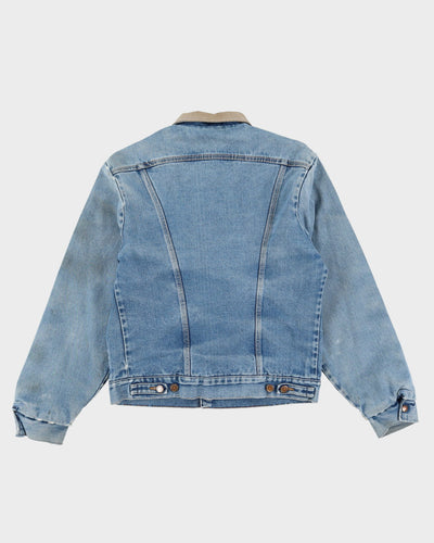 Vintage 80s Wrangler Blanket Lined Blue Denim Jacket - M
