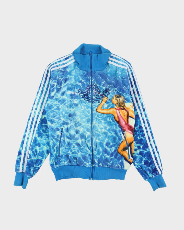 Adidas Calendar Girls July '83 Blue Sunbathing Print Track Jacket