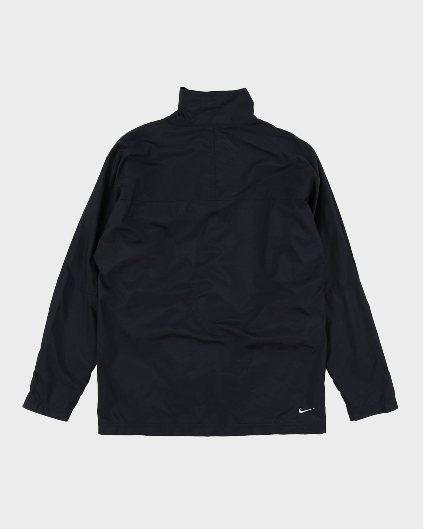00s Nike Black / Blue Detailed Windbreaker Jacket - S