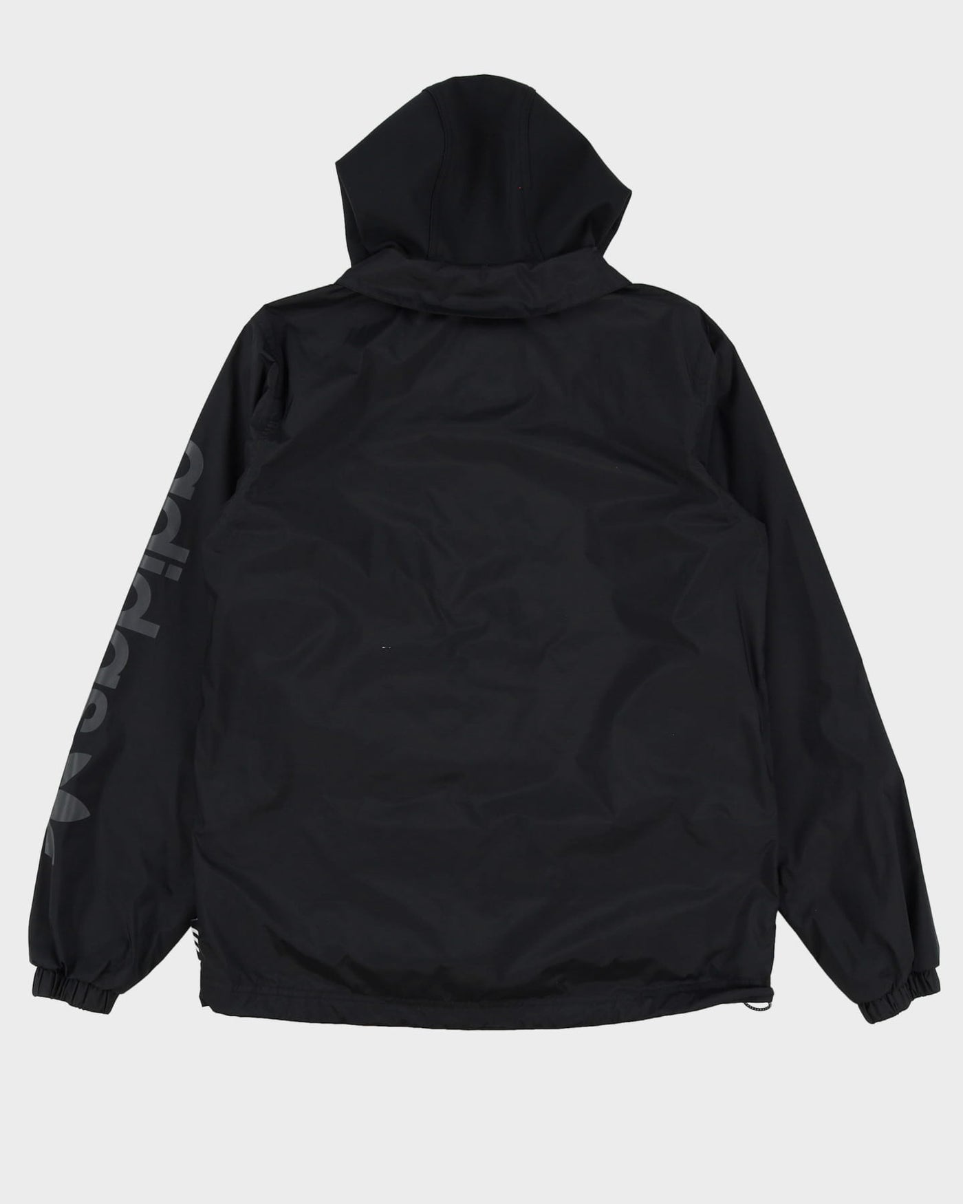 00s Adidas Black Hooded Anorak Rain Jacket - S