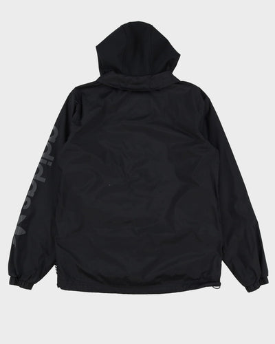 00s Adidas Black Hooded Anorak Rain Jacket - S