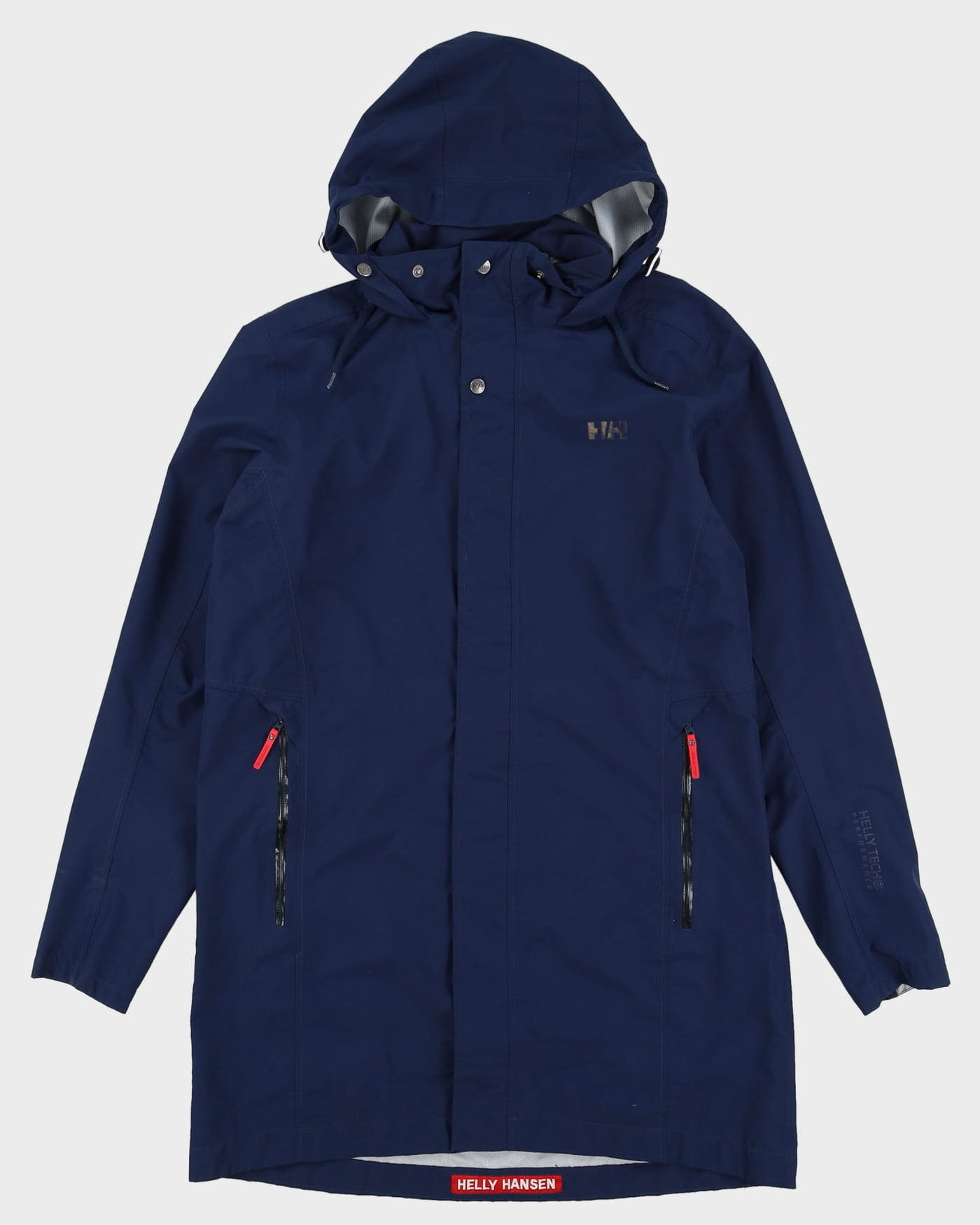 Helly Hansen Navy Hooded Anorak Mac Jacket - L