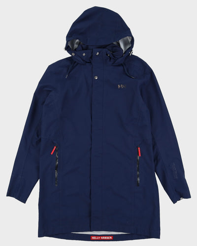 Helly Hansen Navy Hooded Anorak Mac Jacket - L