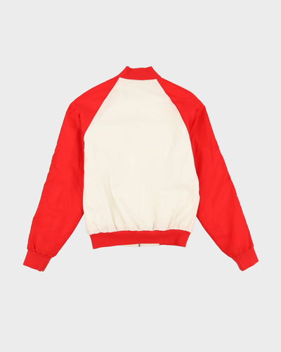 00s Adidas Red / White Track Jacket - S