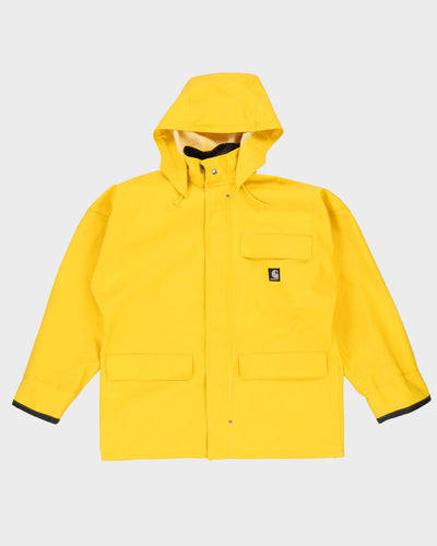 Carhartt Yellow Anorak Hooded Rain Jacket - S