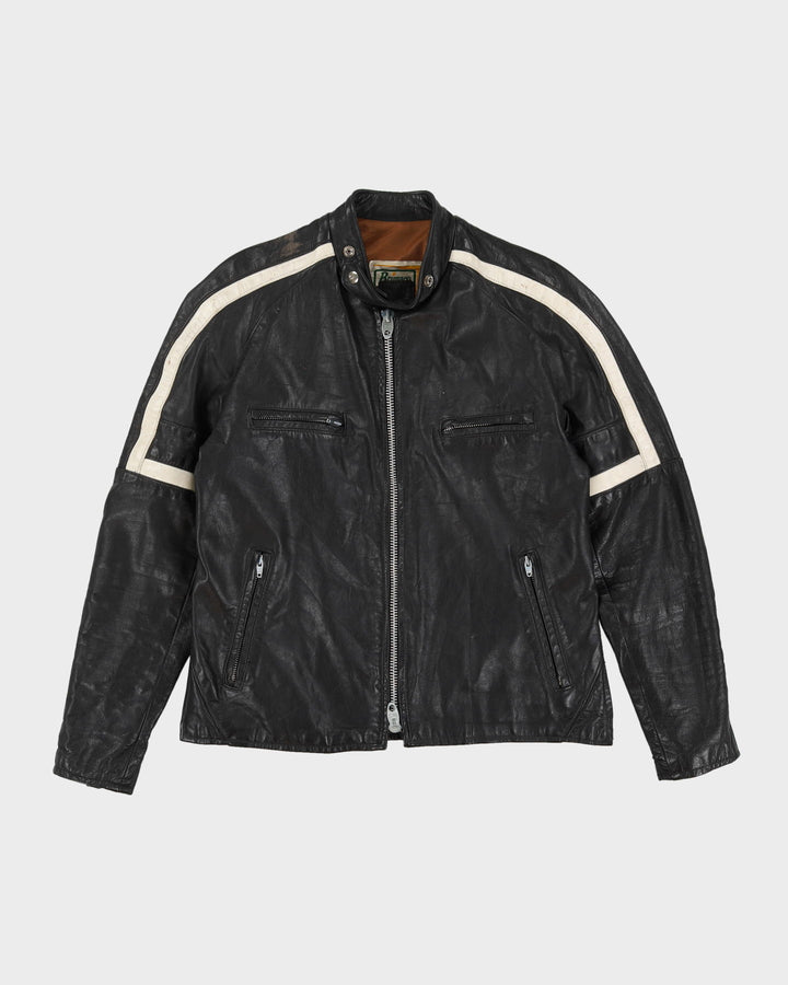 Vintage 80s Brimaco Black Leather Jacket - M