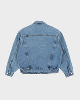 Vintage 1990s Guess Faded Blue Denim Jacket - S