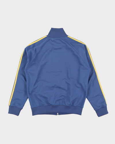 Vintage 90s Fred Perry Blue / Yellow Striped Track Jacket - M