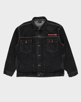 Vintage 90s U.S. POLO ASSN Black Oversized Denim Jacket - L