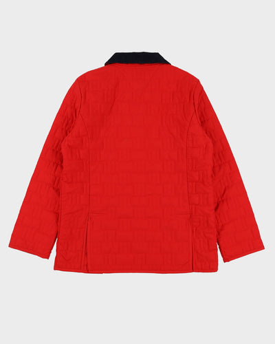 Tommy Hilfiger Red Padded Quilted Windbreaker / Coach Jacket - M