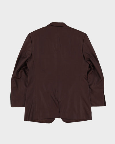 Vintage 90s Gianni Versace Brown Blazer Jacket - S / M
